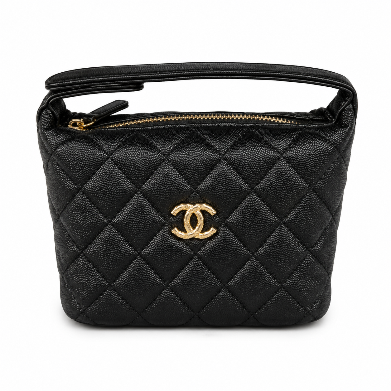 Chanel Caviar Classic Hobo With Chain Burgundy