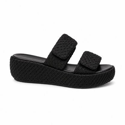 Women’s Textured Double Strap Slide Sandals