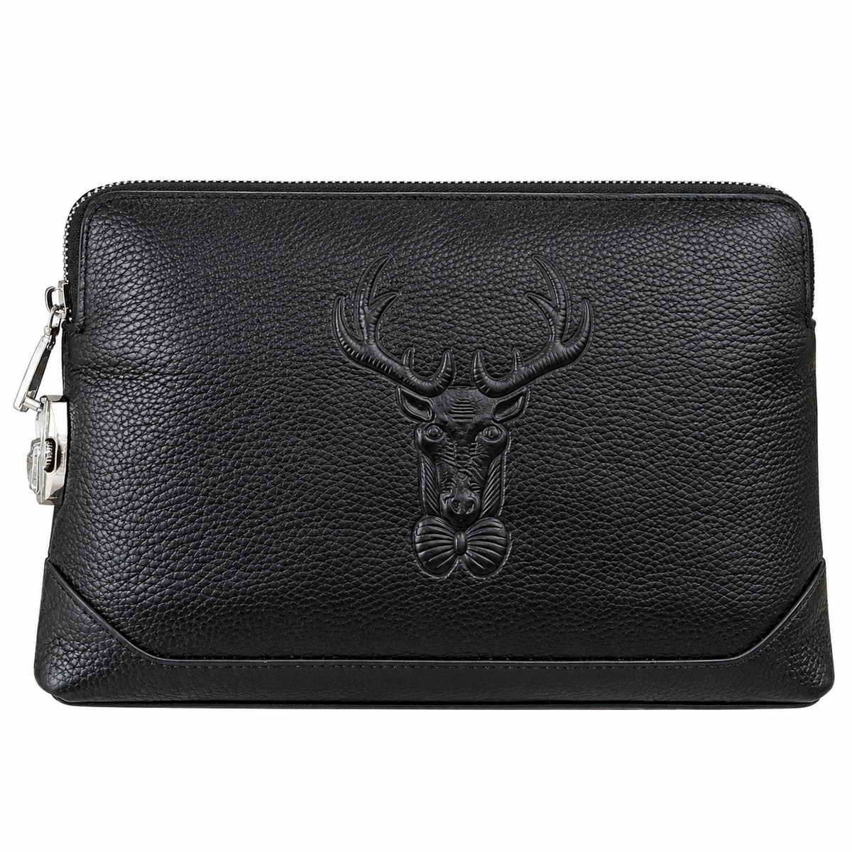 Black Leather Clutch