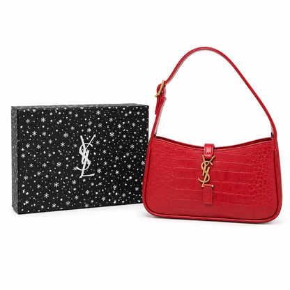 Saint Lauren crocodile-effect shoulder
