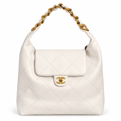 Chanel Shiny Calfskin Quilted Maxi