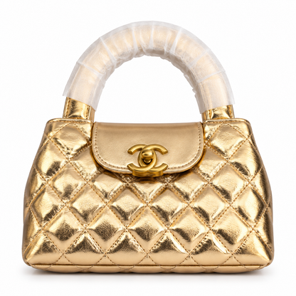 Chanel Black Quilted Calfskin Leather Nano Kelly Shopper Bag