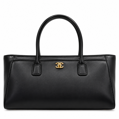 CHANEL LARGE BLACK SHOPPING TOTE BAG