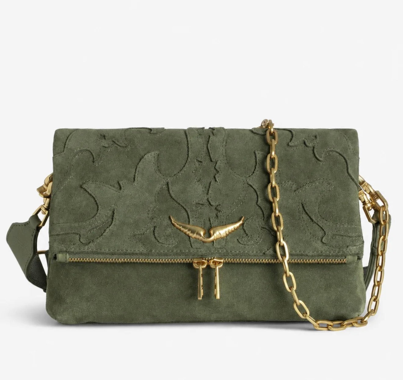 Zadig & Voltaire Rock Western Suede Clutch