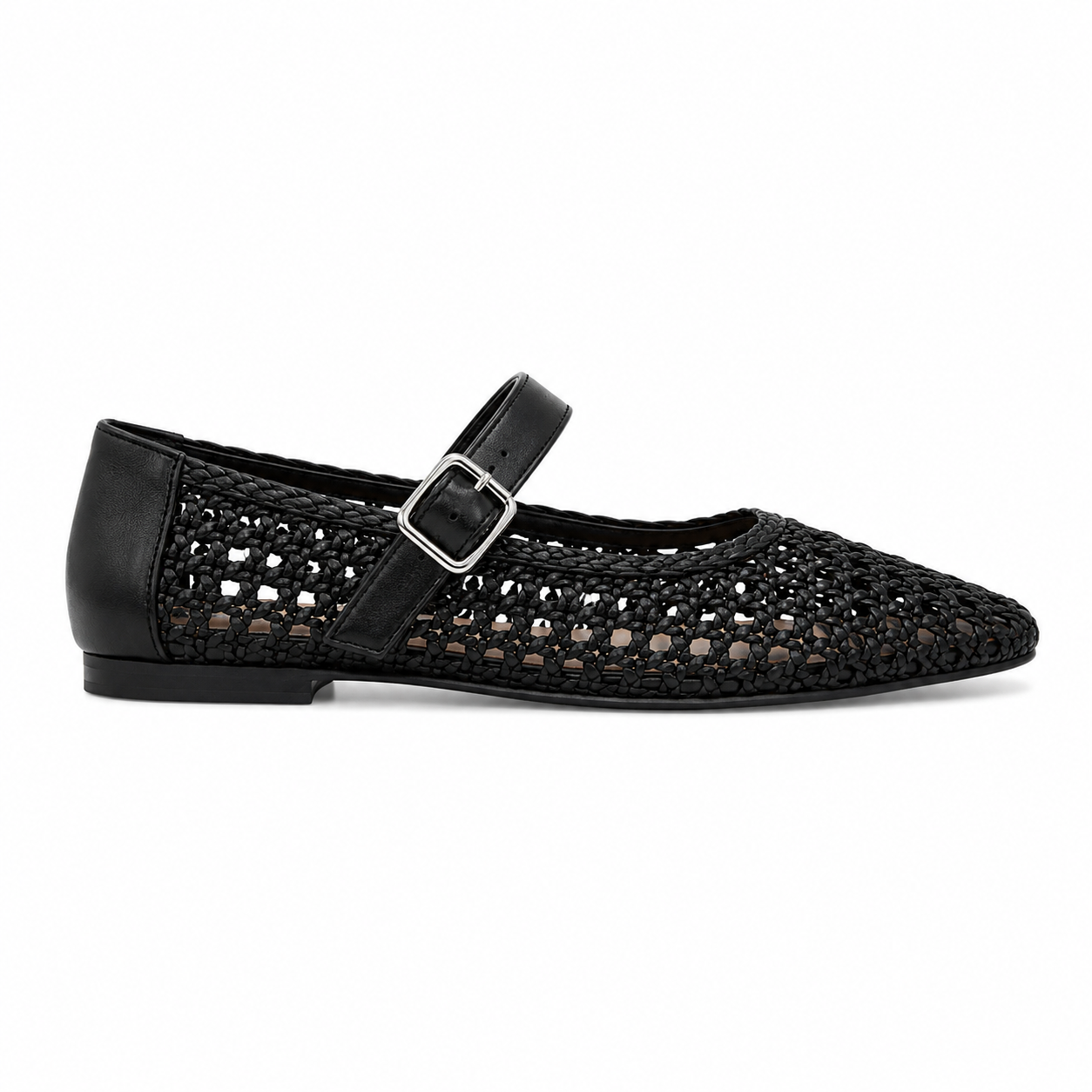 Elegant Woven Mary Jane Flats