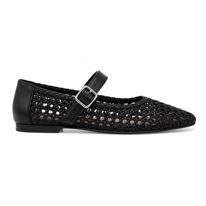 Elegant Woven Mary Jane Flats