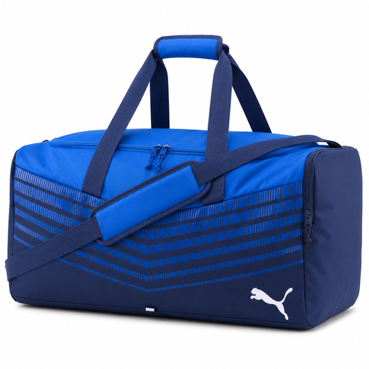 PUMA Large Sports Duffel Bag – Blue Gym & Travel Bag