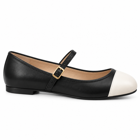 Women’s Flats with Gold Buckle