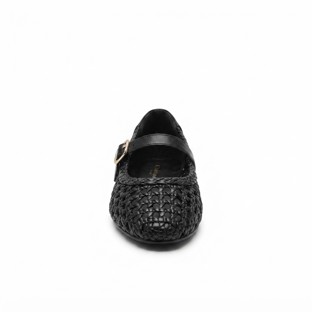Elegant Woven Mary Jane Flats