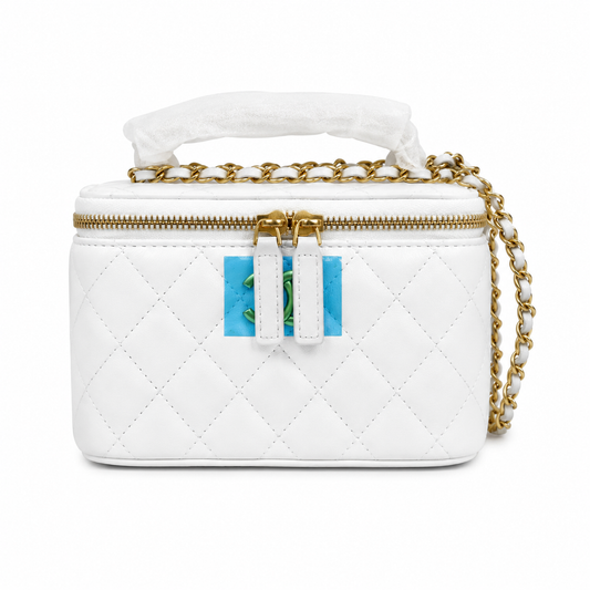 Chanel Pearl Crush Vanity Bag Brown in Lambskin
