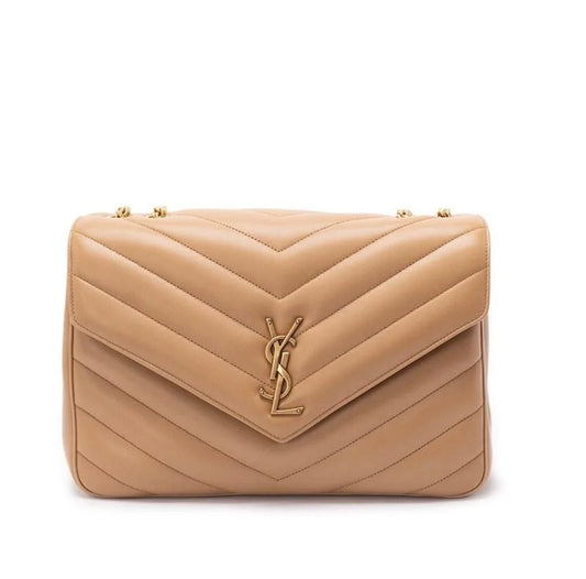 Loulou Black Leather Medium Shoulder Bag