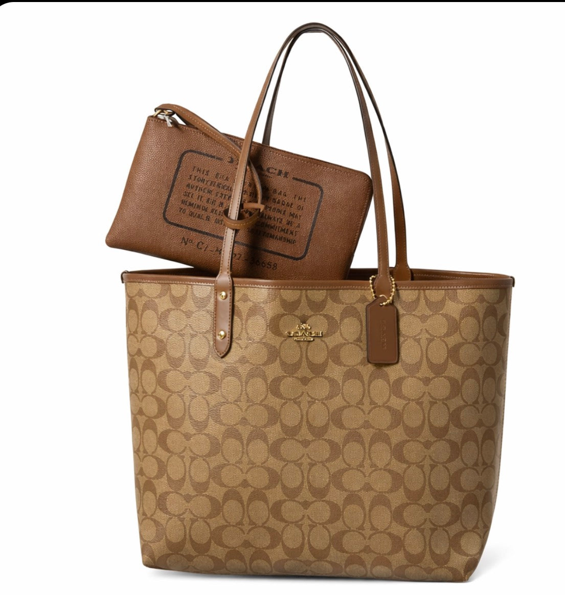 Coach City Tote Bag In Signature Canvas