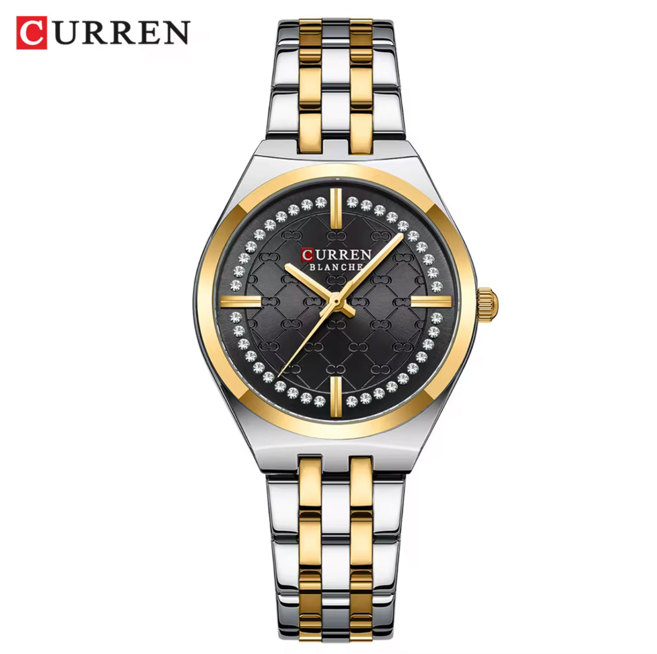 Curren 9096 Elegant Chinese Woman Quartz Watch Exclusive Steel Strap Waterproofing Simple Casual Relogio