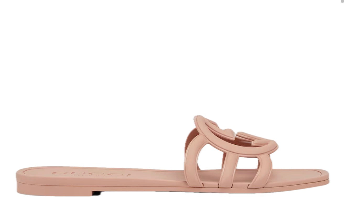 Gucci Rubber Interlocking G Womens Slide