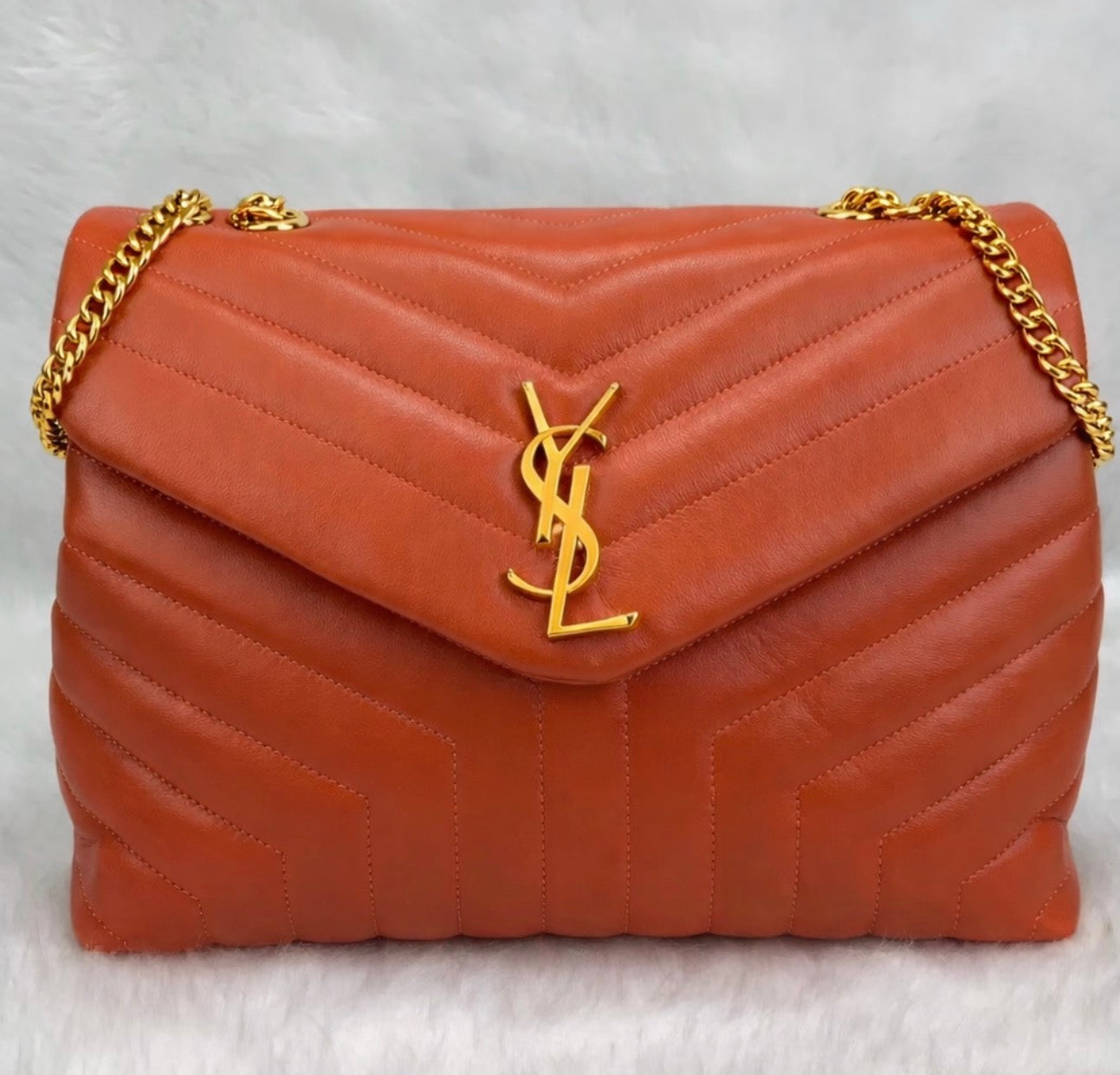 Loulou Black Leather Medium Shoulder Bag