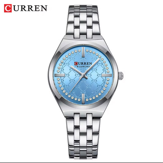 Curren 9096 Elegant Chinese Woman Quartz Watch Exclusive Steel Strap Waterproofing Simple Casual Relogio