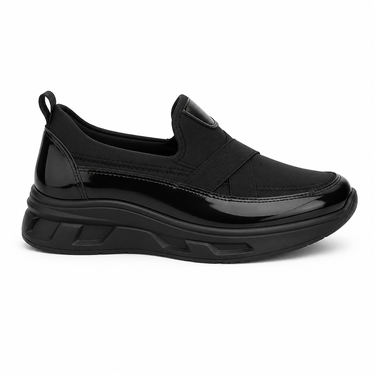 Modern Edge Black Sneakers