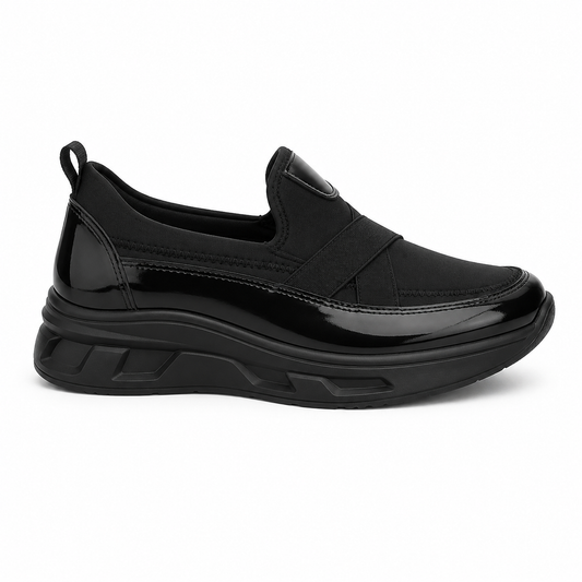 Modern Edge Black Sneakers