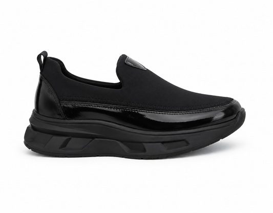 Modern Edge Black Sneakers