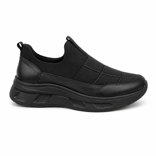 Modern Edge Black Sneakers