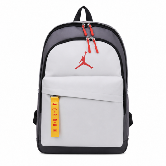 Jordan Urban Grey Backpack – Red Logo Streetwear Edition
