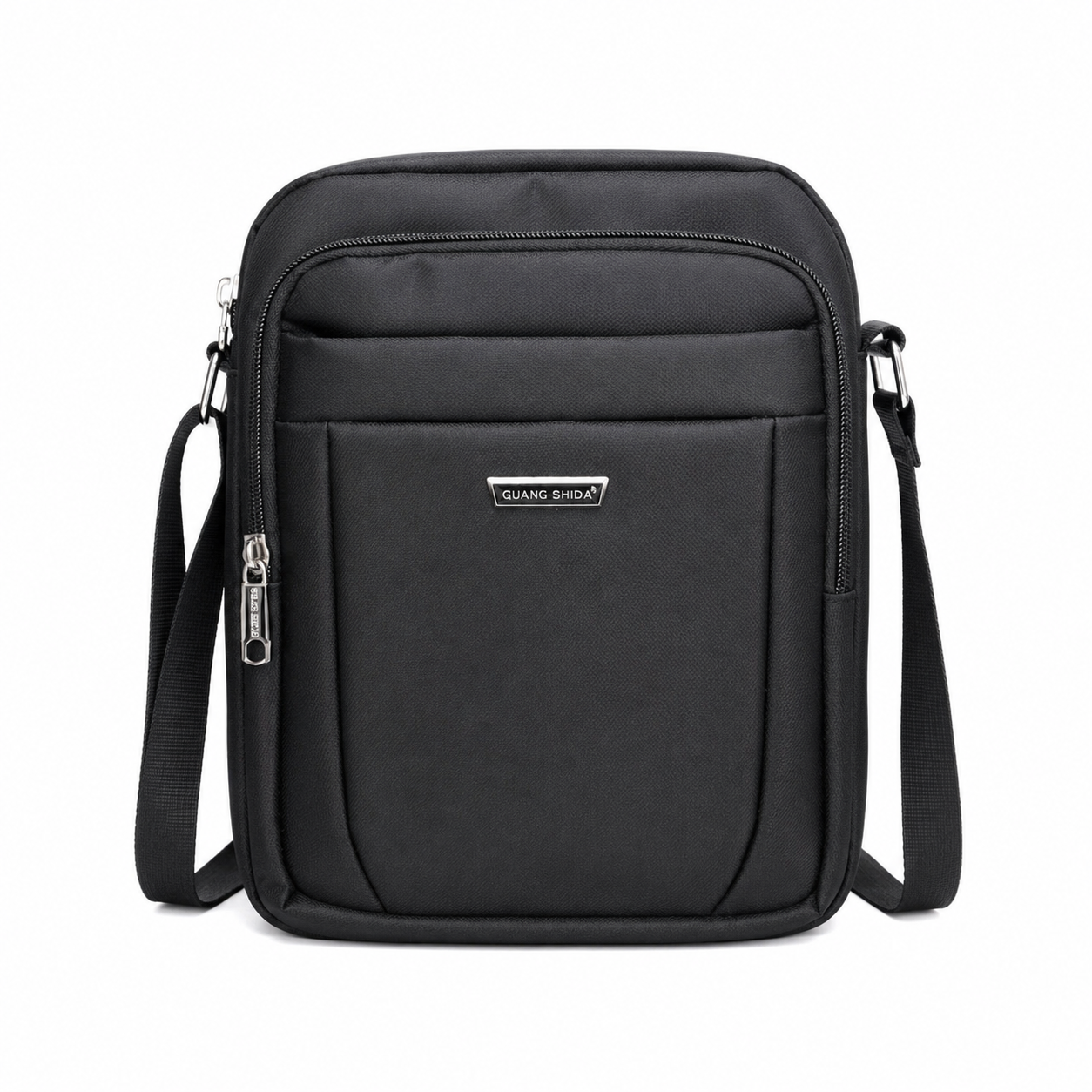 Classic Black Crossbody Messenger Bag