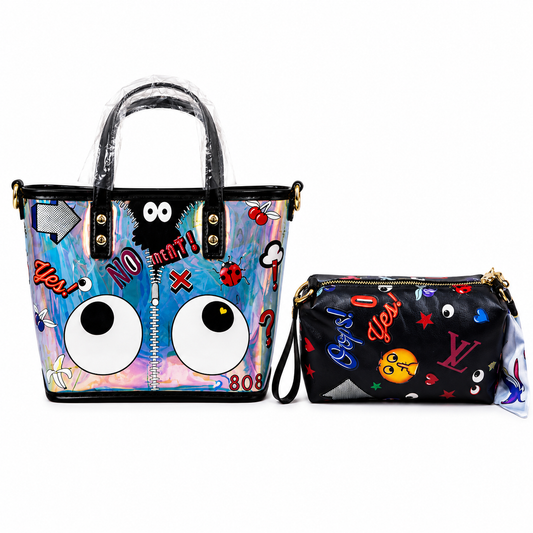 YSL Art Cartoon Handbag Set ✨👜