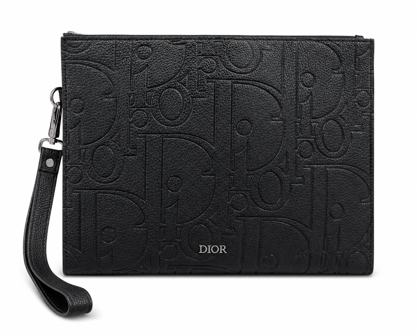 Luxury Monogram Leather Clutch Bag 🖤✨