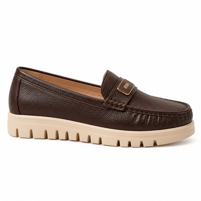 Women’s Leather Loafers – Chunky Sole