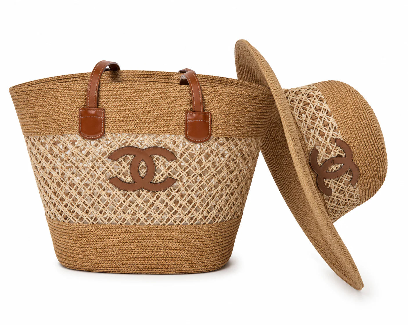 Alo basket bags and matching hats