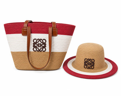 Alo basket bags and matching hats