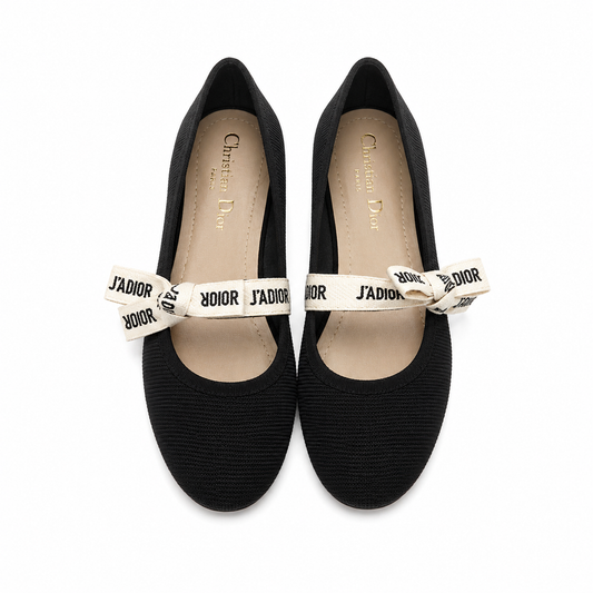 DIOR MISS J'ADIOR BALLET FLAT BLACK