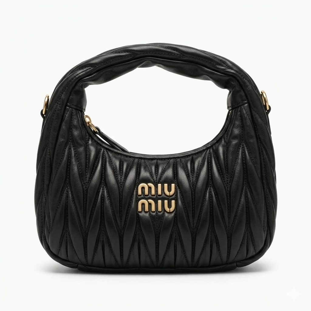 MIUMIU Wander matelassé small hobo bag