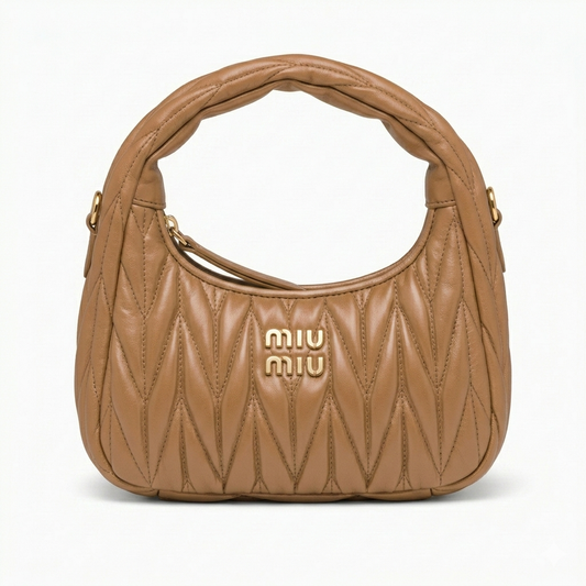 MIUMIU Wander matelassé small hobo bag