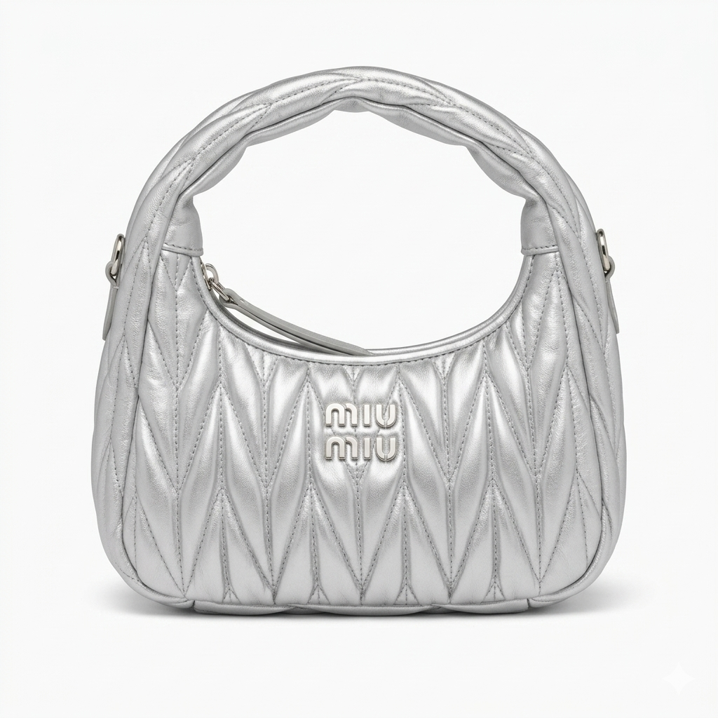 MIUMIU Wander matelassé small hobo bag