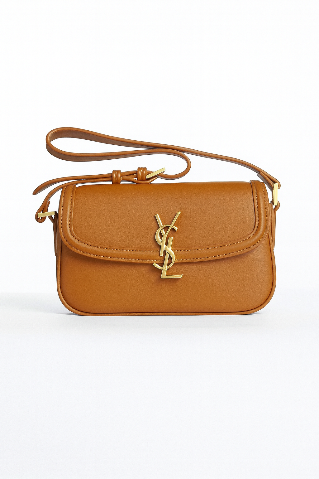 YSL Medium Solferino Shoulder Bag - Beige