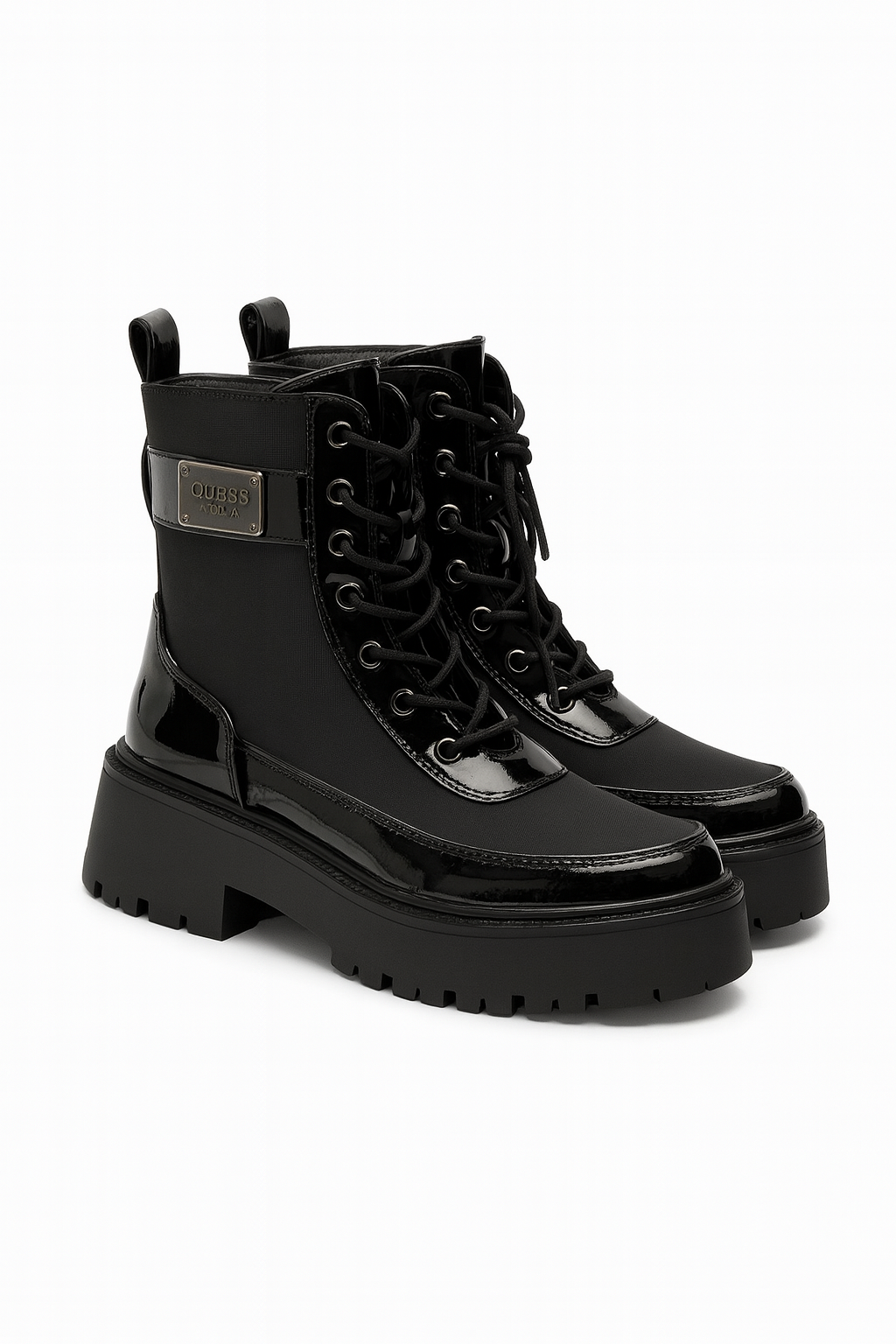 ✨ Black Combat Platform Boots
