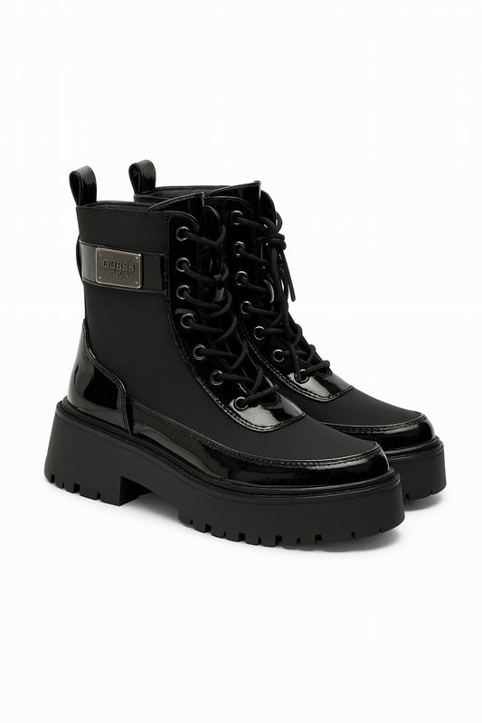 ✨ Black Combat Platform Boots