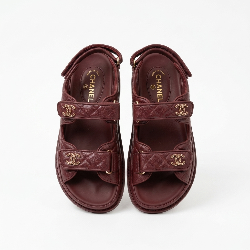 Chanel flat sandal  leather