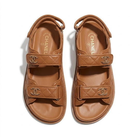 Chanel flat sandal  leather