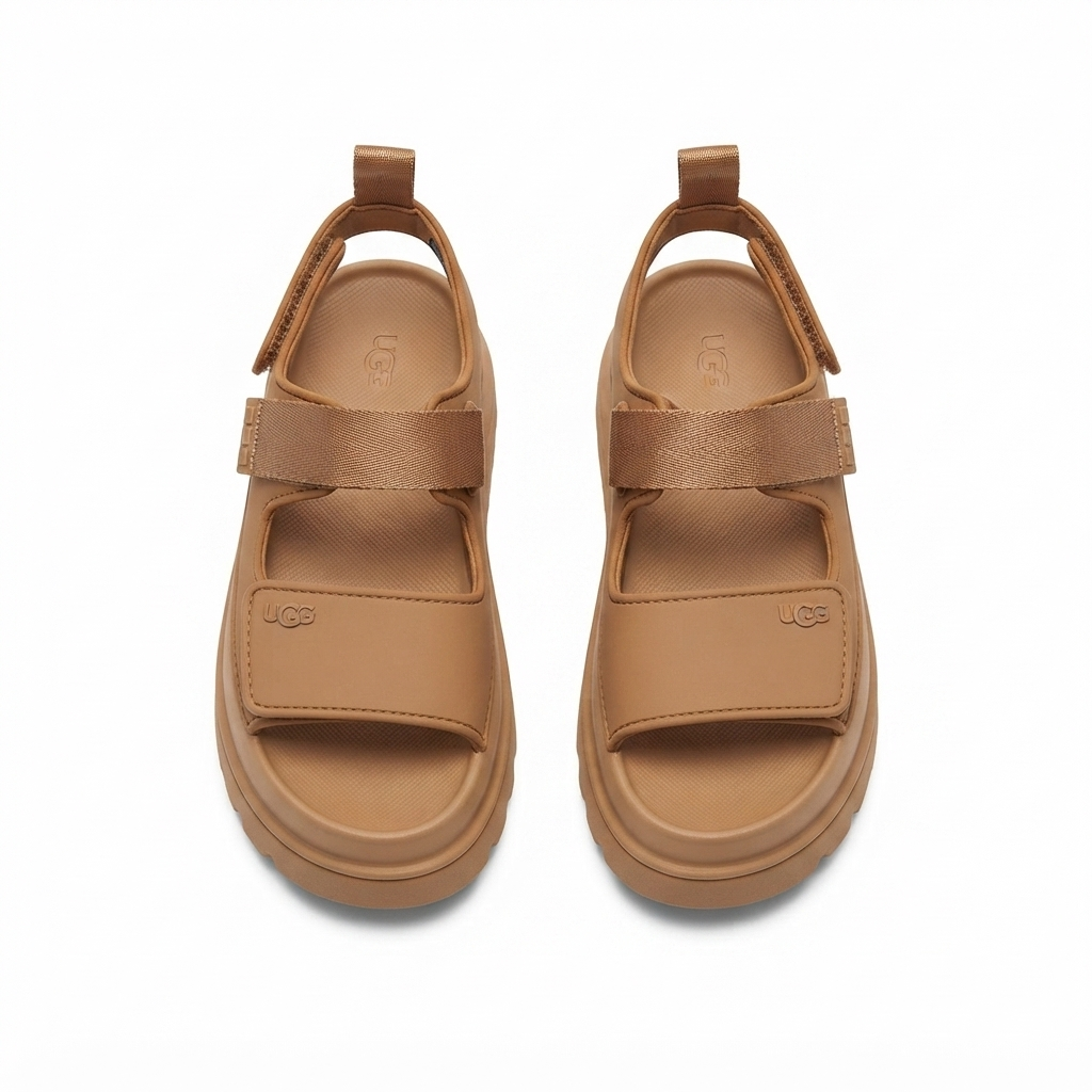UGG GOLDENGLOW BROWN SANDALS