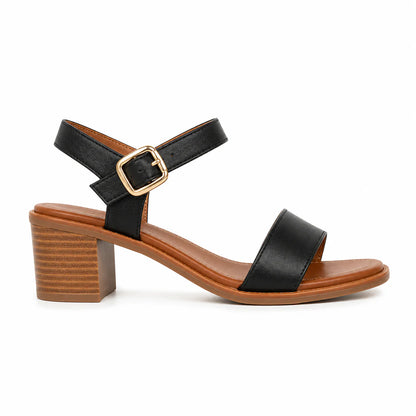 Classic White Block Heel Sandals