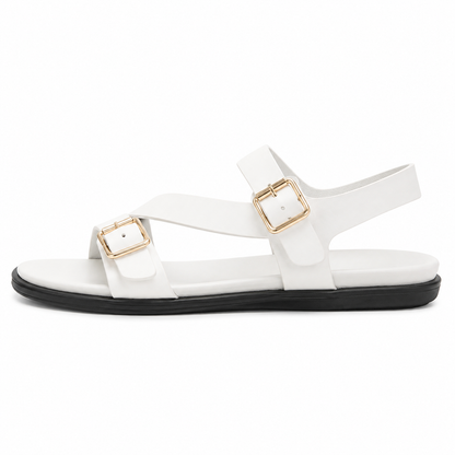 Women’s  Double Buckle Flat Sandals