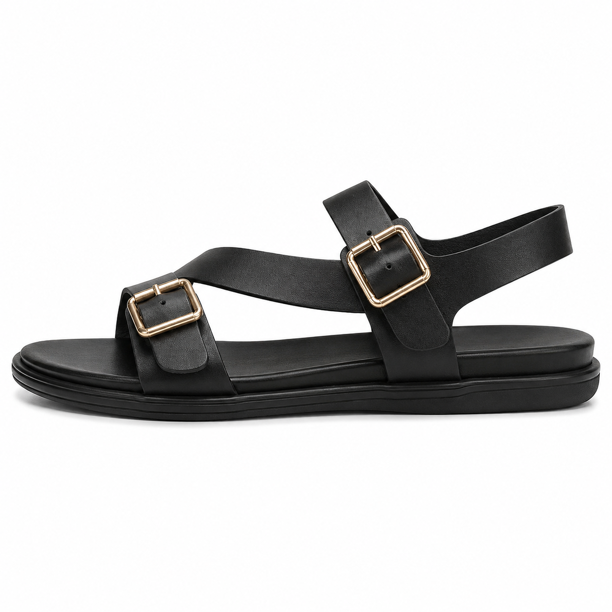 Women’s  Double Buckle Flat Sandals