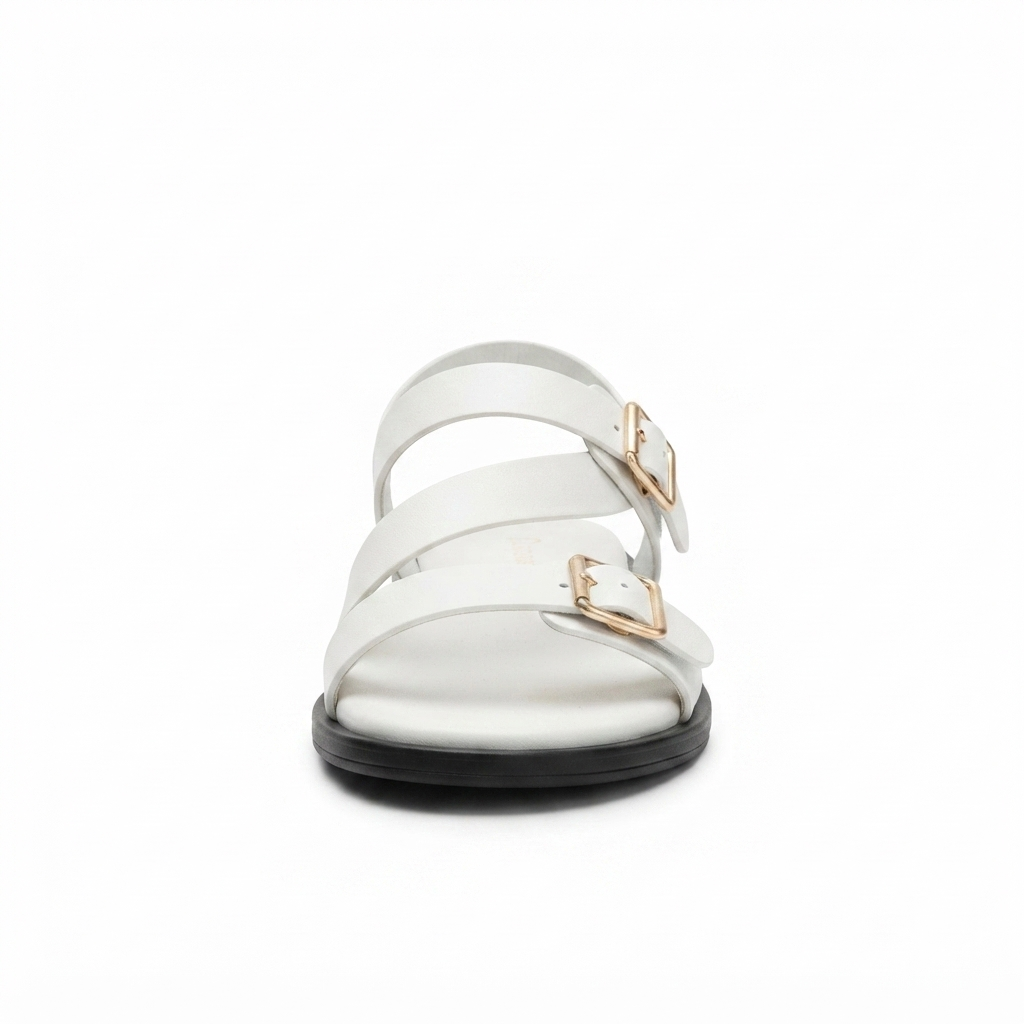 Women’s  Double Buckle Flat Sandals
