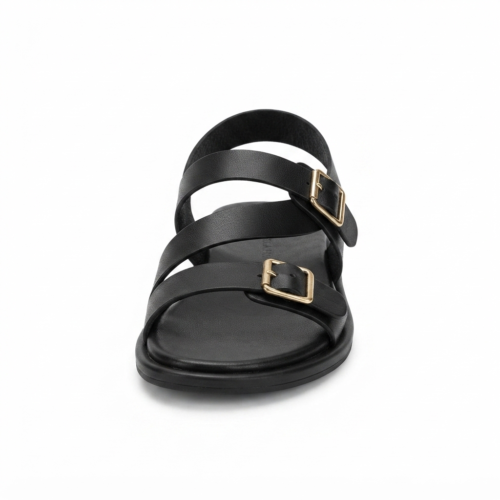 Women’s  Double Buckle Flat Sandals