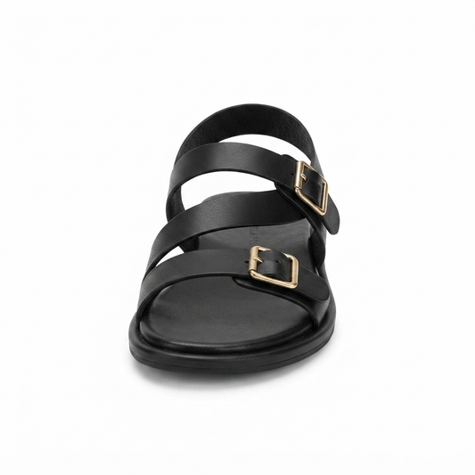 Women’s  Double Buckle Flat Sandals