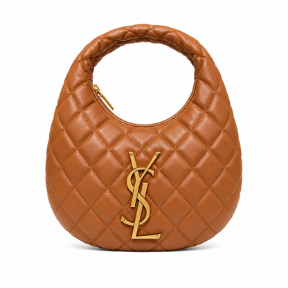 YSL Women's Pink Icarino Mini Matelassé Leather Shoulder Bag