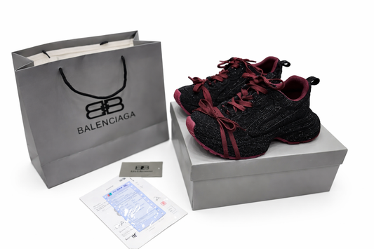 Balenciaga Sneakers – Black & Burgundy