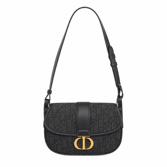 Women's Black Medium Montaigne Satchel Bag